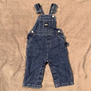KEY Infant Toddler Carpenter Denim Button Snap Overalls - 18mo  - 100% Cotton